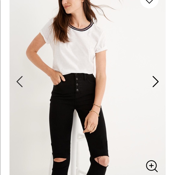 NEW • Madewell • Black Rip Roadtripper Jegging 37 - Picture 3 of 4